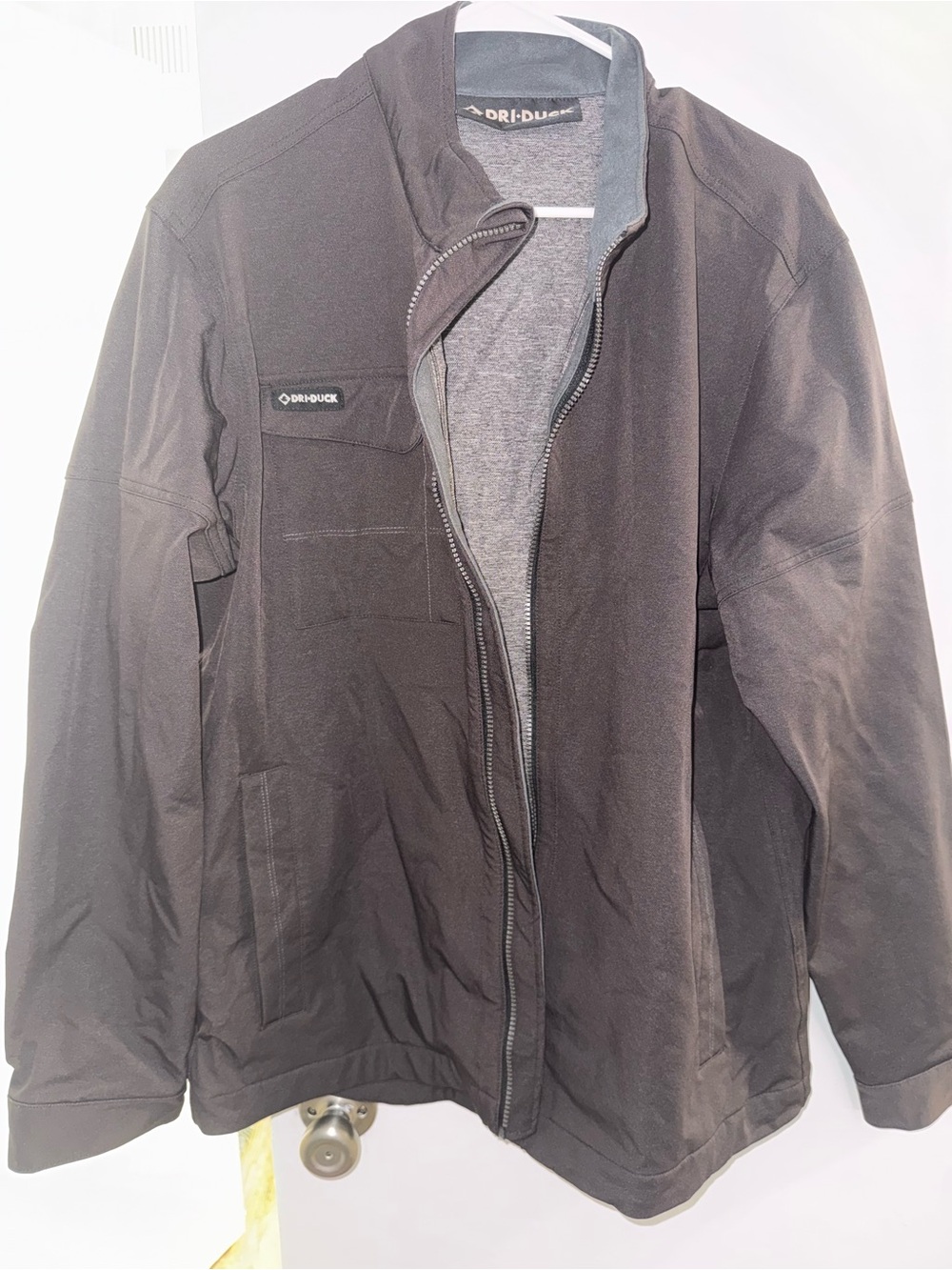 DRI DUCK Men’s Charcoal Gray Full Zip Workwear Jacket